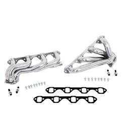 Headers, Shorty, Steel, Ceramic Coated, Ford, 5.8L, Pair