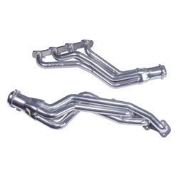 Headers, Long Tube, Steel, 1 5/8 in. Primary Tube Diameter, Polished Silver Ceramic Coated, Ford, 4.6L, 5.4L, Pair