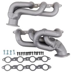 Headers, Shorty, Steel, Titanium Ceramic Coated, Chevy, 6.2L, Pair