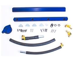 Fuel Rails, Aluminum, Blue Anodized, Ford, 5.0L, Kit