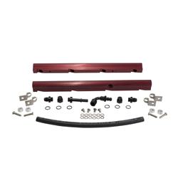 Fuel Rails, Aluminum, Red Anodized, Chevy, 6.2L Kit