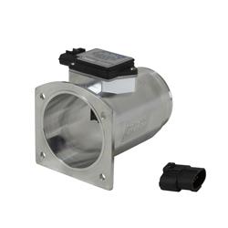 Mass Airflow Sensor, 76.00mm I.D., Billet Aluminum Housing, Polished, Tuned for Cold Air Intake, Ford, 5.0L