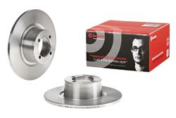 Brake Rotor, Brembo, Solid, Solid Surface, 9.45 in. Diameter, Iron, UV-Coated, BMW, Each
