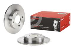 Brake Rotor, Brembo, Solid, Solid Surface, 9.65 in. Diameter, Iron, UV-Coated, Audi, Each