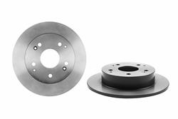 Brake Rotor, Brembo, Solid, Solid Surface, 10.24 in. Diameter, Iron, UV-Coated, For use on Acura®, Each