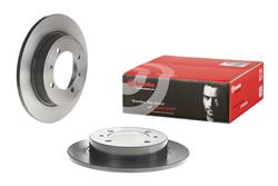 Brake Rotor, Brembo, Solid, Solid Surface, 10.24 in. Diameter, Iron, UV-Coated, Volvo, Each