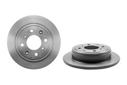 Brake Rotor, Brembo, Solid, Solid Surface, 9.41 in. Diameter, Iron, UV-Coated, For use on Acura®, Each