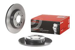 Brake Rotor, Brembo, Solid, Solid Surface, 11.02 in. Diameter, Iron, UV-Coated, Volkswagen, Each