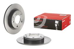 Brake Rotor, Brembo, Solid, Solid Surface, 10.28 in. Diameter, Iron, UV-Coated, Ford, Each