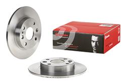 Brake Rotor, Brembo, Solid, Solid Surface, 9.09 in. Diameter, Iron, UV-Coated, Mazda, Each
