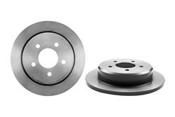 Brake Rotor, Brembo, Solid, Solid Surface, 11.22 in. Diameter, Iron, UV-Coated, Ford, Each