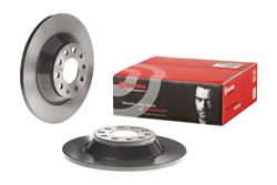 Brake Rotor, Brembo, Solid, Solid Surface, 11.89 in. Diameter, Iron, UV-Coated, Audi, Each