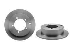 Brake Rotor, Brembo, Solid, Solid Surface, 10.16 in. Diameter, Iron, UV-Coated, Mitsubishi, Each