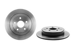 Brake Rotor, Brembo, Solid, Solid Surface, 10.63 in. Diameter, Iron, UV-Coated, Chrysler, Each