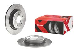 Brake Rotor, Brembo, Solid, Cross-Drilled Surface, 11.61 in. Diameter, Iron, UV-Coated, Mercedes-Benz, Each