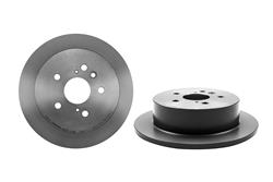 Brake Rotor, Brembo, Solid, Solid Surface, 11.42 in. Diameter, Iron, UV-Coated, Toyota, Each