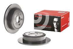 Brake Rotor, Brembo, Solid, Solid Surface, 12.44 in. Diameter, Iron, UV-Coated, Dodge, Each