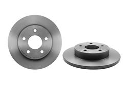 Brake Rotor, Brembo, Solid, Solid Surface, 10.63 in. Diameter, Iron, UV-Coated, Chevrolet, Each