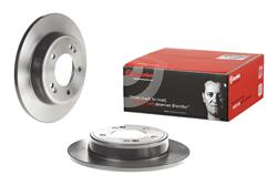 Brake Rotor, Brembo, Solid, Solid Surface, 10.31 in. Diameter, Iron, UV-Coated, for Hyundai, Each