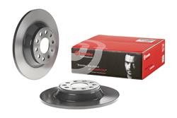 Brake Rotor, Brembo, Solid, Solid Surface, 11.81 in. Diameter, Iron, UV-Coated, Audi, Each