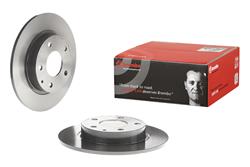 Brake Rotor, Brembo, Solid, Solid Surface, 10.43 in. Diameter, Iron, UV-Coated, Mazda, Each