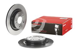 Brake Rotors, Premium UV Coated, Solid Surface, Iron, UV-coated, 12.01 in. O.D., Rear, for use on Honda®, Each