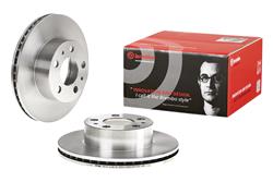 Brake Rotor, Brembo, Vented, Solid Surface, 10.35 in. Diameter, Iron, UV-Coated, Volvo, Each