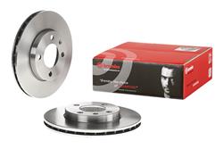 Brake Rotor, Brembo, Vented, Solid Surface, 9.41 in. Diameter, Iron, UV-Coated, Audi, Each