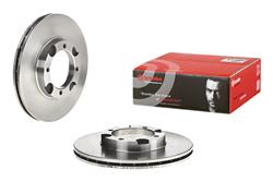 Brake Rotor, Brembo, Vented, Solid Surface, 9.53 in. Diameter, Iron, UV-Coated, for Hyundai, Each