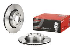 Brake Rotor, Brembo, Vented, Solid Surface, 11.3 in. Diameter, Iron, UV-Coated, Volvo, Each