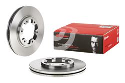 Brake Rotor, Brembo, Vented, Solid Surface, 10.91 in. Diameter, Iron, UV-Coated, for Nissan, Each
