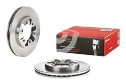 Brake Rotor, Brembo, Vented, Solid Surface, 9.84 in. Diameter, Iron, UV-Coated, for Nissan, Each