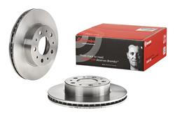 Brake Rotor, Brembo, Vented, Solid Surface, 10.32 in. Diameter, Iron, UV-Coated, Volvo, Each