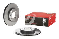 Brake Rotor, Brembo, Vented, Solid Surface, 10.08 in. Diameter, Iron, UV-Coated, Volkswagen, Each