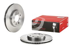 Brake Rotor, Brembo, Vented, Solid Surface, 11.02 in. Diameter, Iron, UV-Coated, Saab, Each