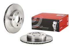 Brake Rotor, Brembo, Vented, Solid Surface, 9.45 in. Diameter, Iron, UV-Coated, for Nissan, Each