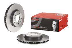 Brake Rotor, Brembo, Vented, Solid Surface, 11.02 in. Diameter, Iron, UV-Coated, Volvo, Each