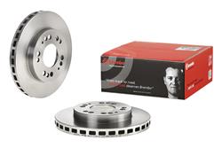 Brake Rotor, Brembo, Vented, Solid Surface, 10.08 in. Diameter, Iron, UV-Coated, Chrysler, Each