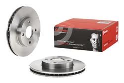 Brake Rotor, Brembo, Vented, Solid Surface, 10.24 in. Diameter, Iron, UV-Coated, Ford, Each