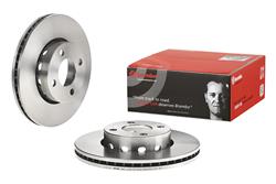 Brake Rotor, Brembo, Vented, Solid Surface, 10.87 in. Diameter, Iron, UV-Coated, Audi, Each