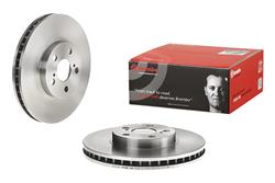 Brake Rotor, Brembo, Vented, Solid Surface, 10.83 in. Diameter, Iron, UV-Coated, Toyota, Each