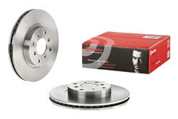 Brake Rotor, Brembo, Vented, Solid Surface, 11.1 in. Diameter, Iron, UV-Coated, For use on Honda®, Each