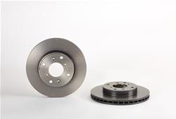 Brake Rotor, Brembo, Vented, Solid Surface, 10.24 in. Diameter, Iron, UV-Coated, For use on Acura®, Each
