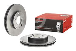 Brake Rotor, Brembo, Vented, Solid Surface, 10.79 in. Diameter, Iron, UV-Coated, Mazda, Each
