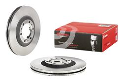 Brake Rotor, Brembo, Vented, Solid Surface, 11.02 in. Diameter, Iron, UV-Coated, For use on Acura®, Each