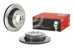 Brake Rotor, Brembo, Vented, Solid Surface, 12.01 in. Diameter, Iron, UV-Coated, Jaguar, Each