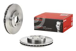 Brake Rotor, Brembo, Vented, Solid Surface, 10.12 in. Diameter, Iron, UV-Coated, for Nissan, Each
