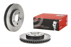 Brake Rotor, Brembo, Vented, Solid Surface, 10.95 in. Diameter, Iron, UV-Coated, Buick, Each