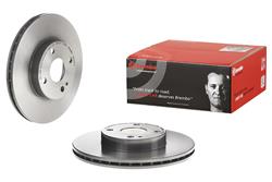 Brake Rotor, Brembo, Vented, Solid Surface, 10.04 in. Diameter, Iron, UV-Coated, Mazda, Each