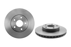 Brake Rotor, Brembo, Vented, Solid Surface, 10.2 in. Diameter, Iron, UV-Coated, Buick, Each